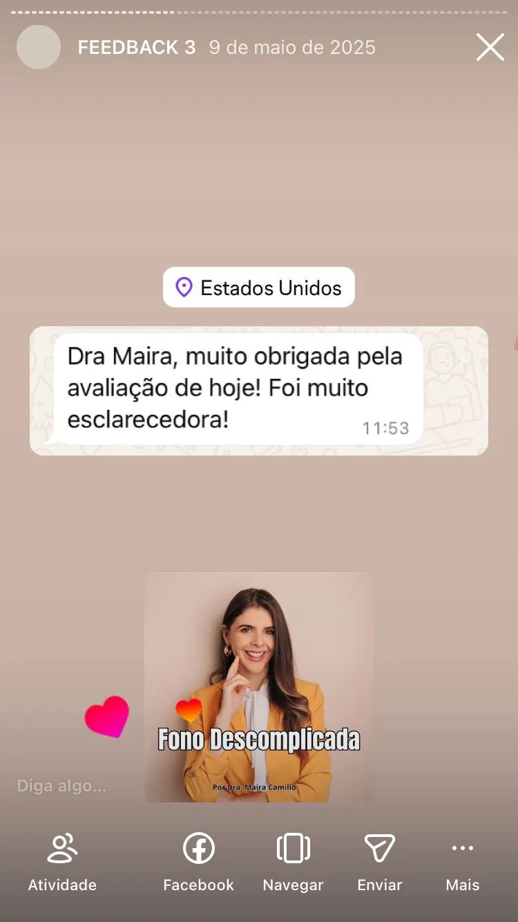 Depoimento de paciente sobre o tratamento com a Dra. Maira