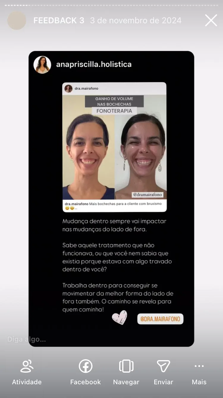 Depoimento de paciente sobre o tratamento com a Dra. Maira