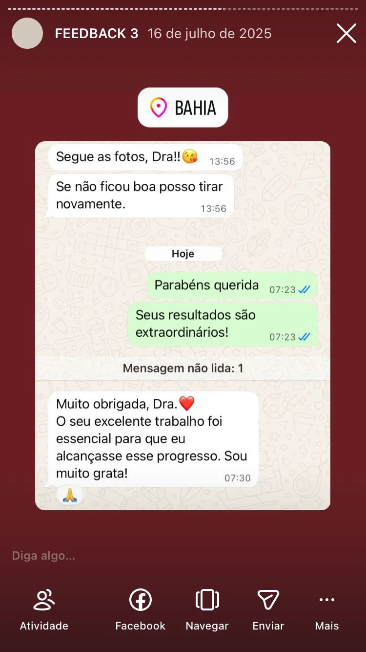 Depoimento de paciente sobre o tratamento com a Dra. Maira