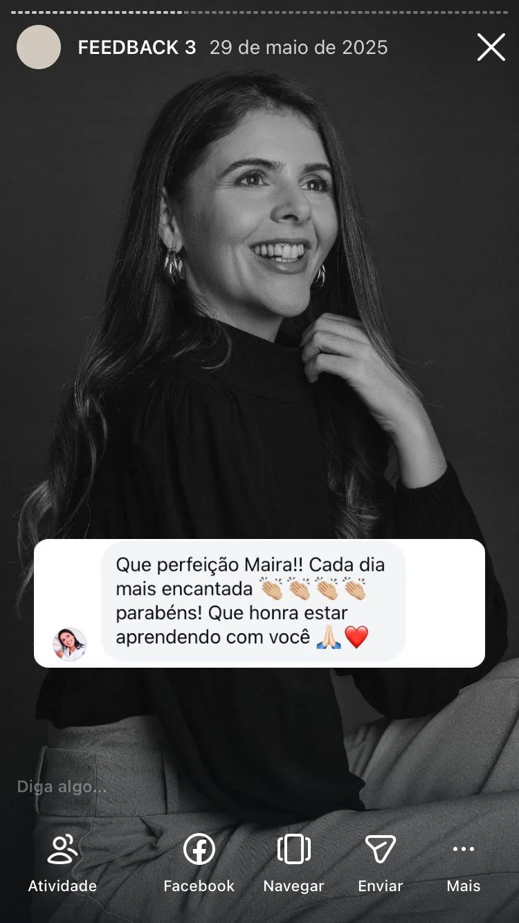 Depoimento de paciente sobre o tratamento com a Dra. Maira