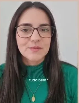 Depoimento em vídeo de aluna
